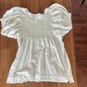 Free People Textured Light Green Mini